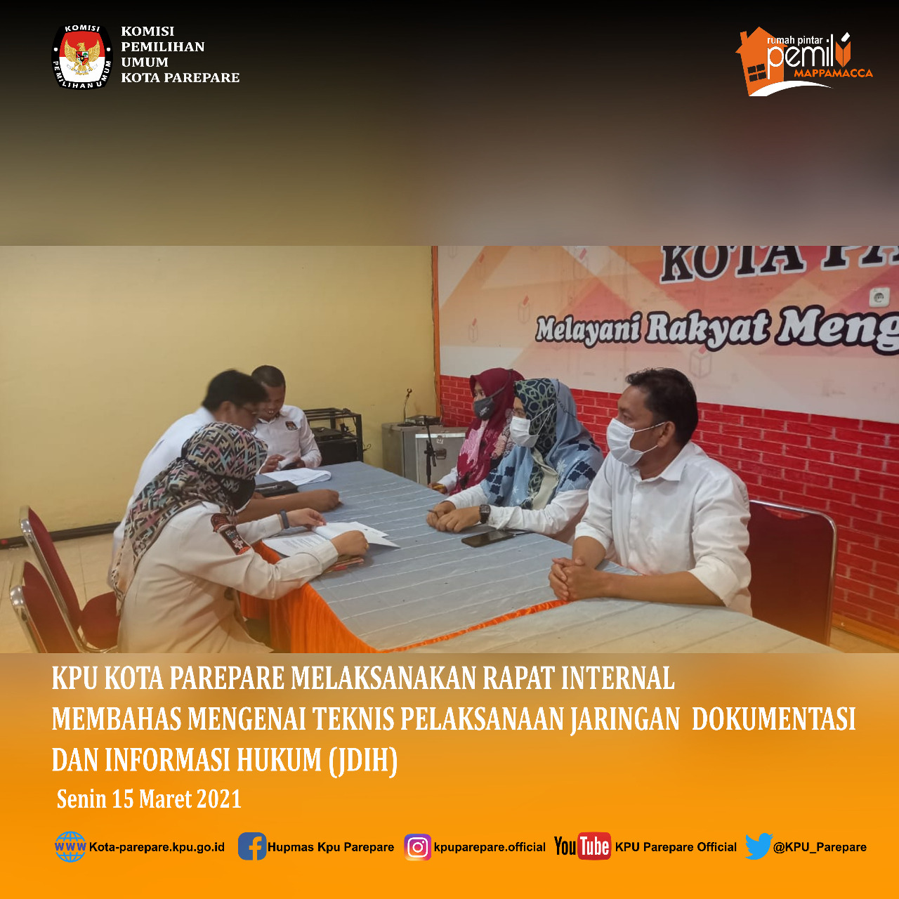 Rapat Koordinasi Tim Teknis JDIH KPU Kota Parepare