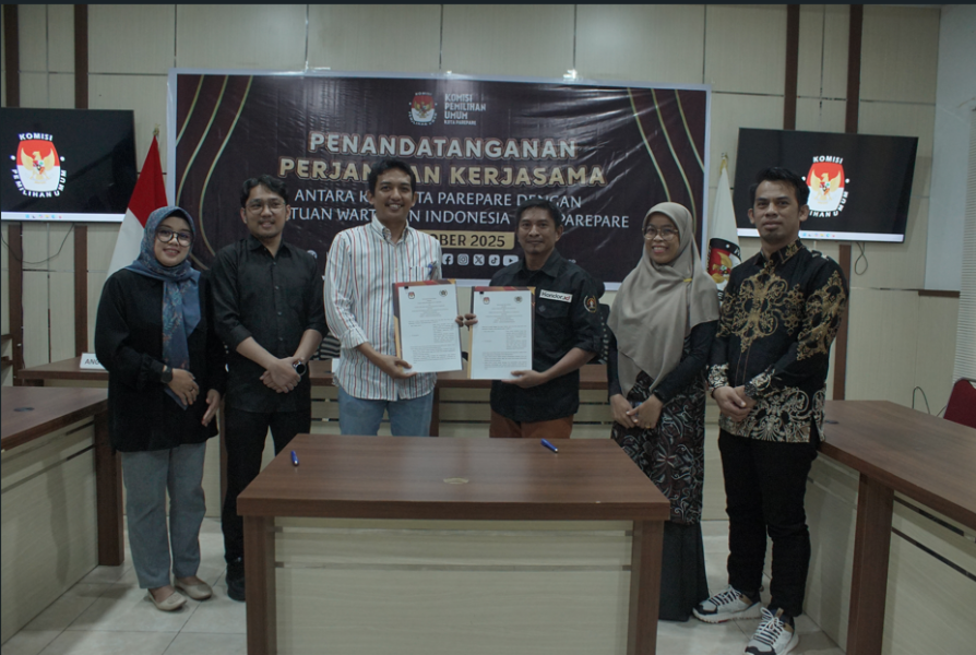 KPU Kota Parepare Gandeng PWI Parepare Perkuat Sosialisasi dan Pendidikan Pemilih