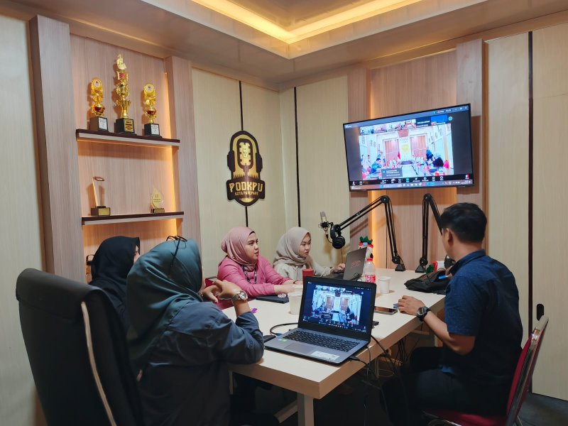 Divisi Data dan Informasi KPU Parepare Ikuti Rakornas PDPB