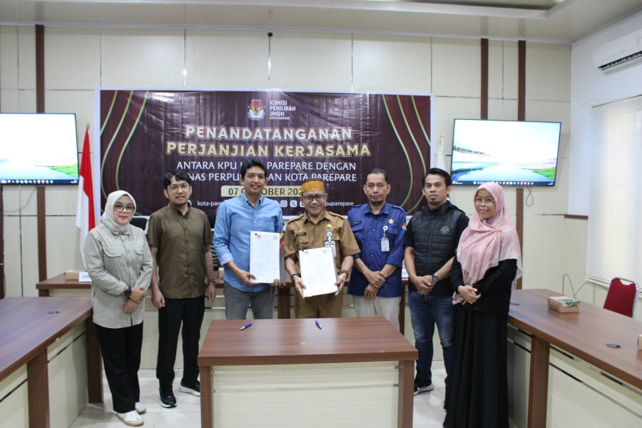 KPU Kota Parepare dan Dinas Perpustakaan Jalin Kerjasama Strategis Meningkatkan Pendidikan Pemilih