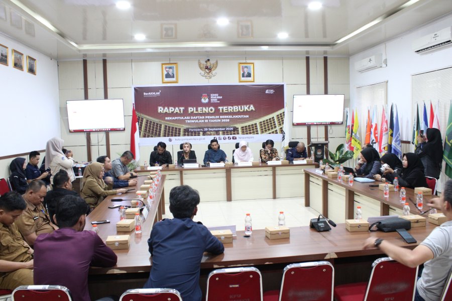 Rapat Pleno Terbuka Rekapitulasi PDPB Triwulan III Tahun 2026